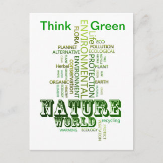 Think Green Environmental Postcard