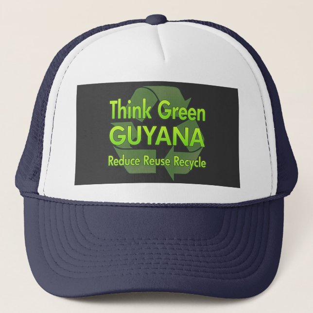 Think Green Guyana Trucker Hat (Front)