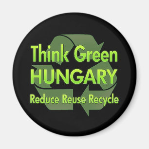 Think Green Hungary Magnet