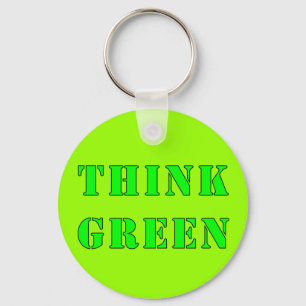 Think Green Keychain