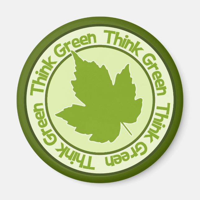 Think Green magnet (Front)