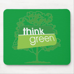 Think Green Mouse Pad