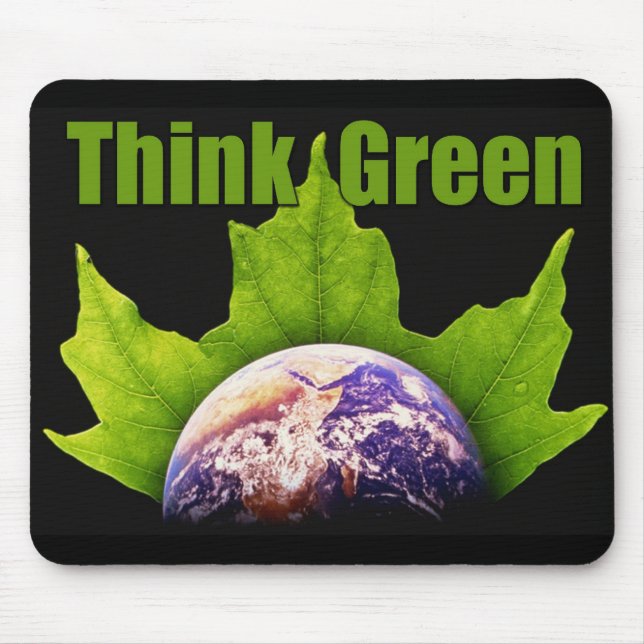 Think Green Mouse Pad (Front)