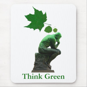 Think Green Mouse Pad