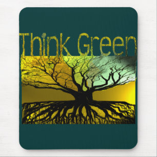 Think Green Mouse Pad
