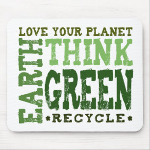 THINK GREEN - mousepad