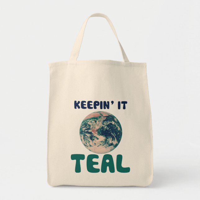 Think Green Parody Tote Bag (Front)