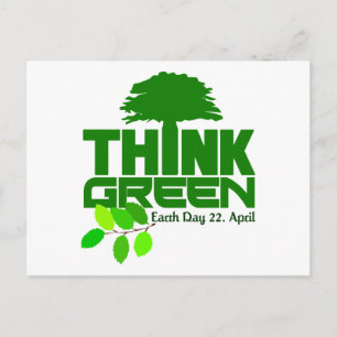 Think Green postcard