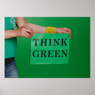 Think Green poster