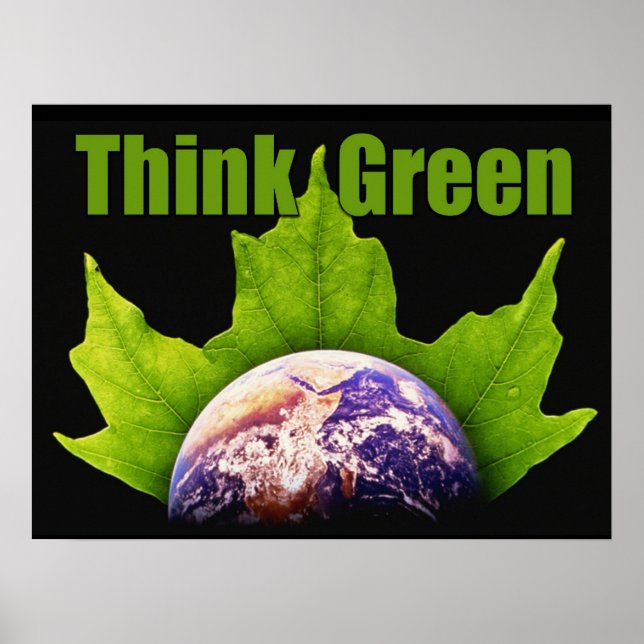Think Green poster (Front)