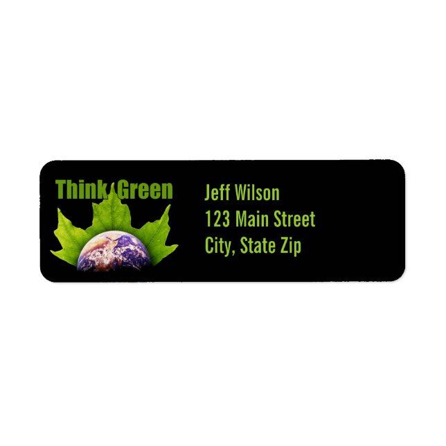 Think Green Return Address Labels (Front)