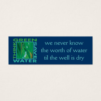 Think Green, Save Water