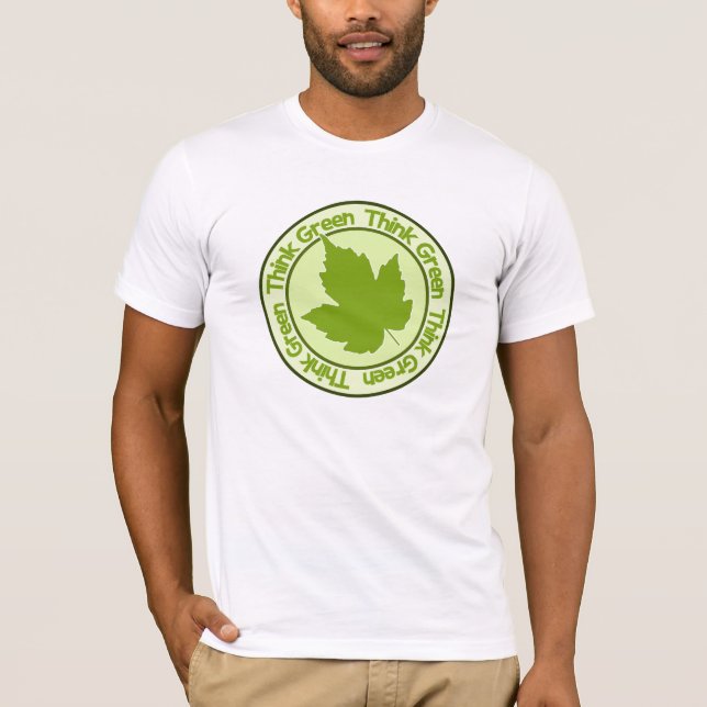 Think Green shirt - choose style & colour (Front)