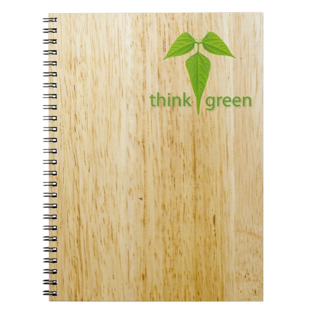 Think green spiral notebook (Front)