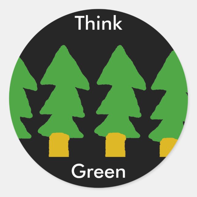 Think Green Sticker (Front)
