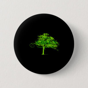 Think Green T Shirt 6 Cm Round Badge