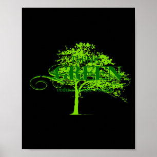 Think Green T Shirt Poster
