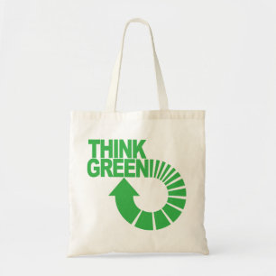 think green tote bag