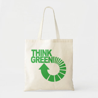 think green tote bag