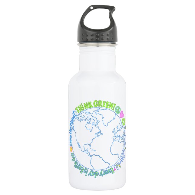 Think Green World 532 Ml Water Bottle (Front)