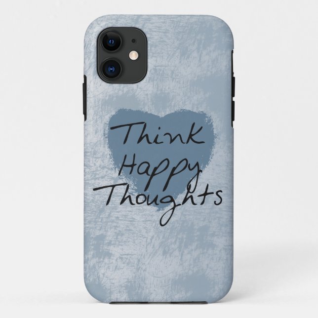 Think Happy Case-Mate iPhone Case (Back)