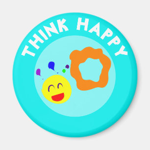 THINK HAPPY MAGNET
