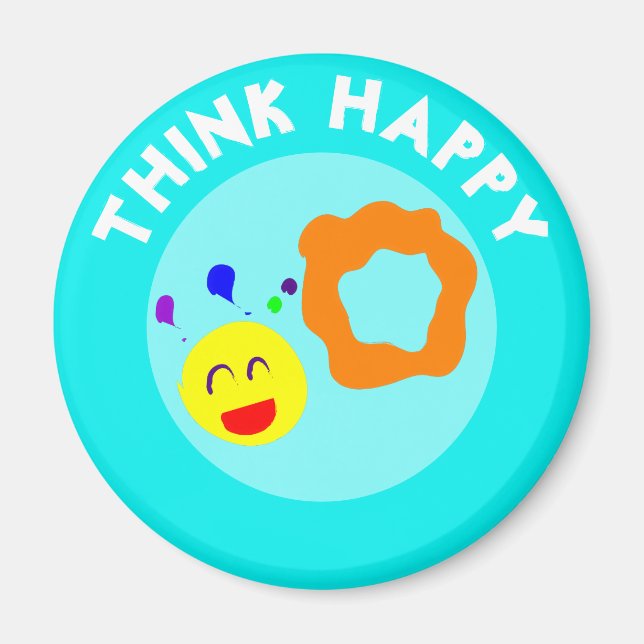 THINK HAPPY MAGNET (Front)