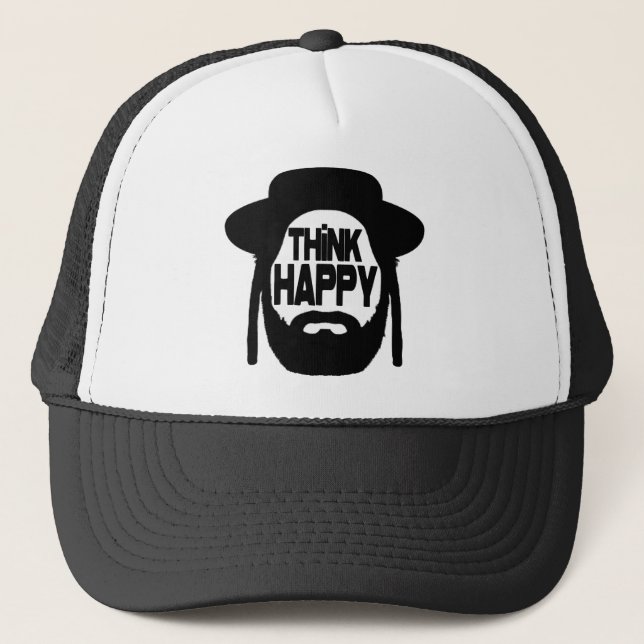 Think Happy Trucker Hat (Front)