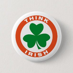 Think Irish 6 Cm Round Badge