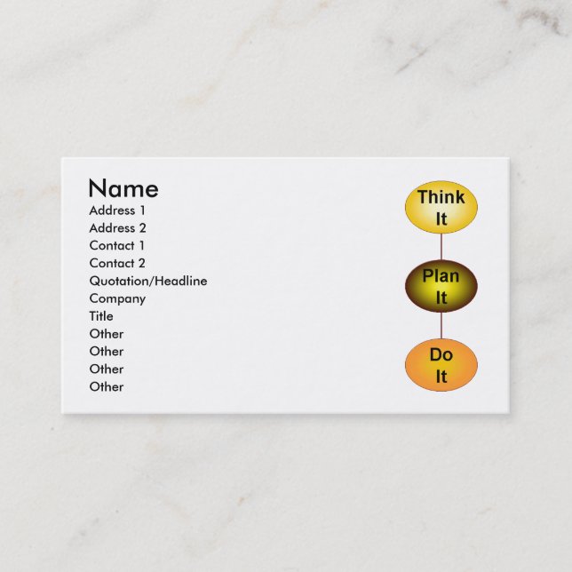 Think It Business Card (Front)