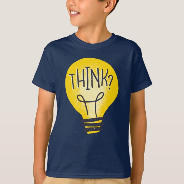 THINK LIGHT BULB T-Shirt (Front)