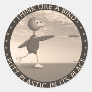 Think Like A Bird Classic Round Sticker