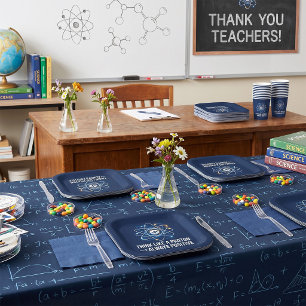Think Like a Proton Always Positive Science Paper Plate