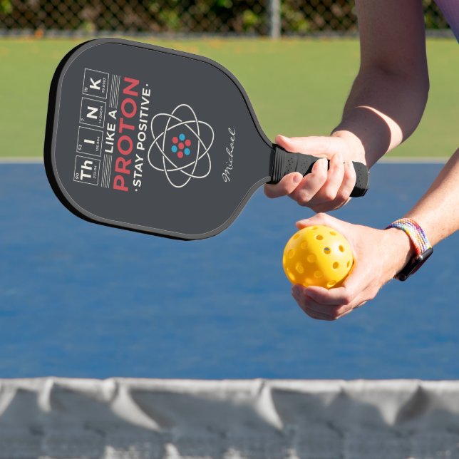 Think Like A Proton Chemistry Nerd Personalised Pickleball Paddle (Insitu)
