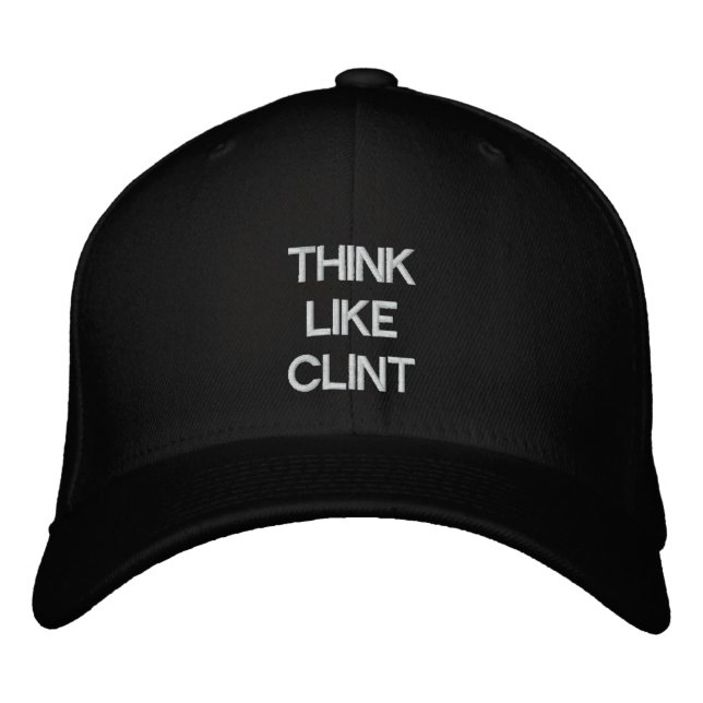 Think like Clint Embroidered Hat (Front)