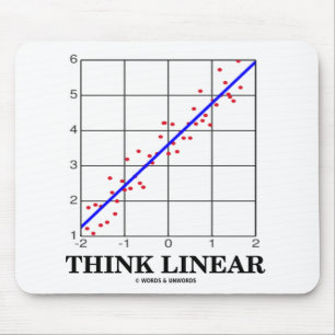 Think Linear (Linear Regression Statistics) Mouse Pad