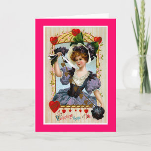 Think of Me Valentine Holiday Card