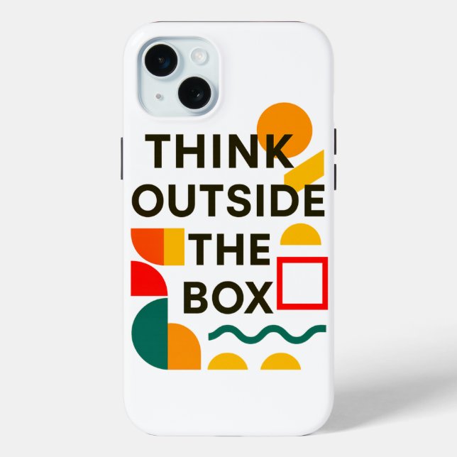 Think Outside the Box Case-Mate iPhone Case (Back)