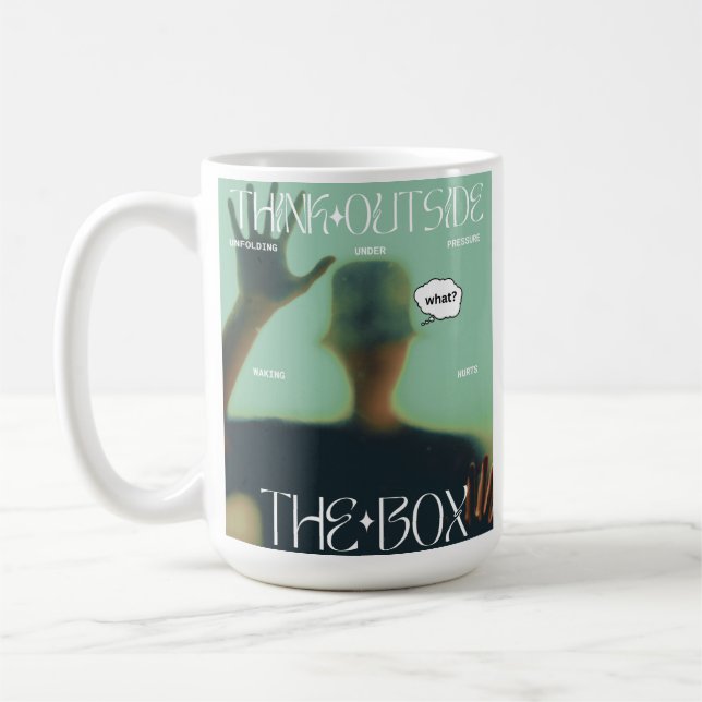 Think Outside The Box Coffee Mug (Left)