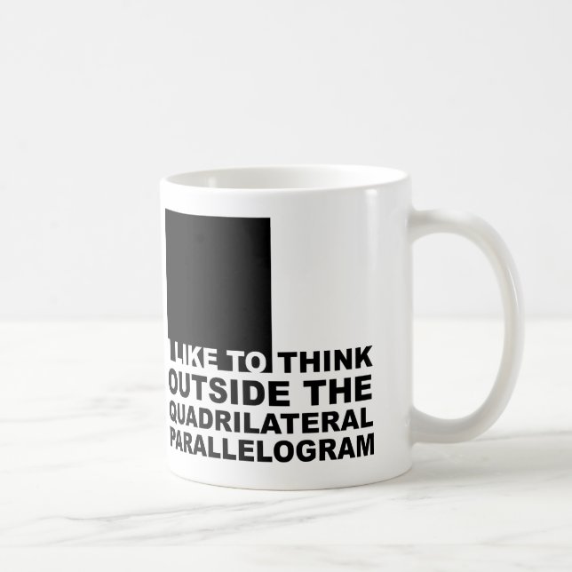 Think Outside The Box Funny Geek Nerd Mug (Right)