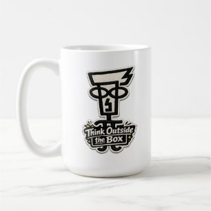 💡 Think Outside the Box – Inspiration Coffee Mug