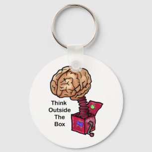 Think Outside the Box Key Ring