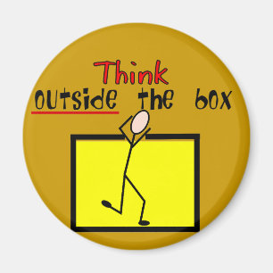Think Outside the Box Magnet