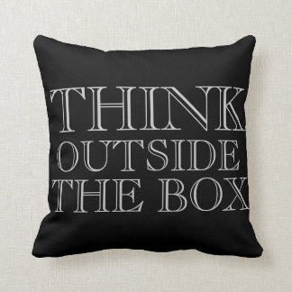 Think Outside the Box Pillow