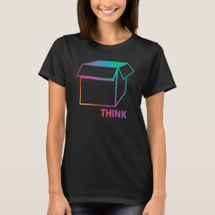 Think Outside The Box Positive Motivational Quote T-Shirt