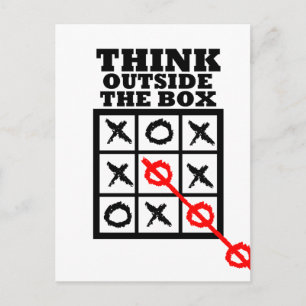 Think Outside The Box Postcard