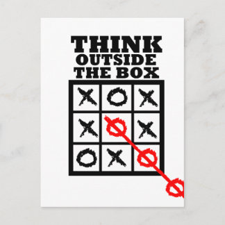 Think Outside The Box Postcard