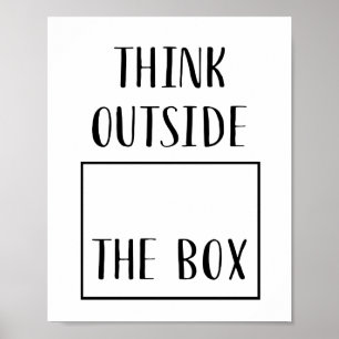 Think Outside The Box Poster