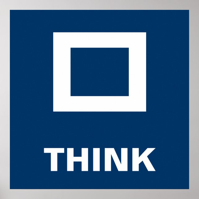 Think outside the box poster (Front)