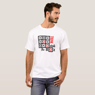 think outside the box tic tac toe extra smart clev T-Shirt